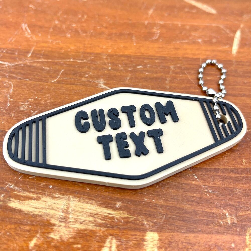 Retro Motel Keychain, Custom Keychain, Ballchain Keychain - Picture 5 of 7